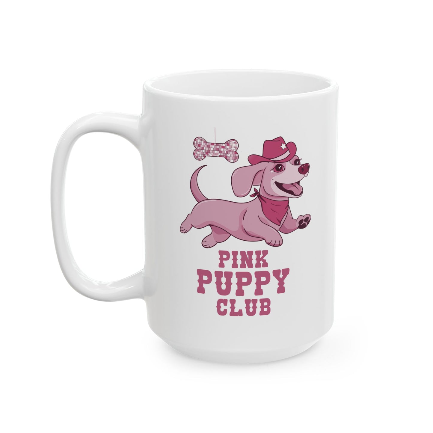 Pink Puppy Club Ceramic Mug, (11oz, 15oz) | Chappell Roan fan | Great Gift