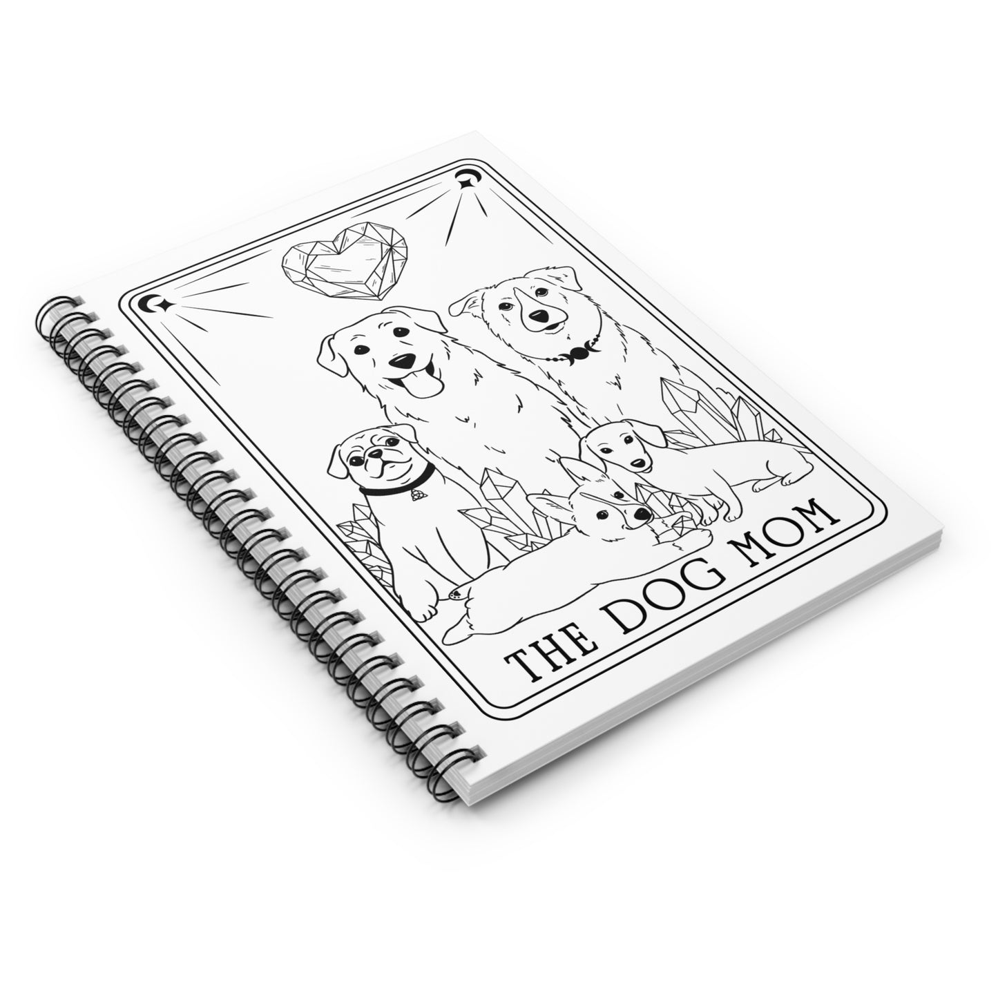The Dog Mom Tarot Spiral Notebook - Ruled Line