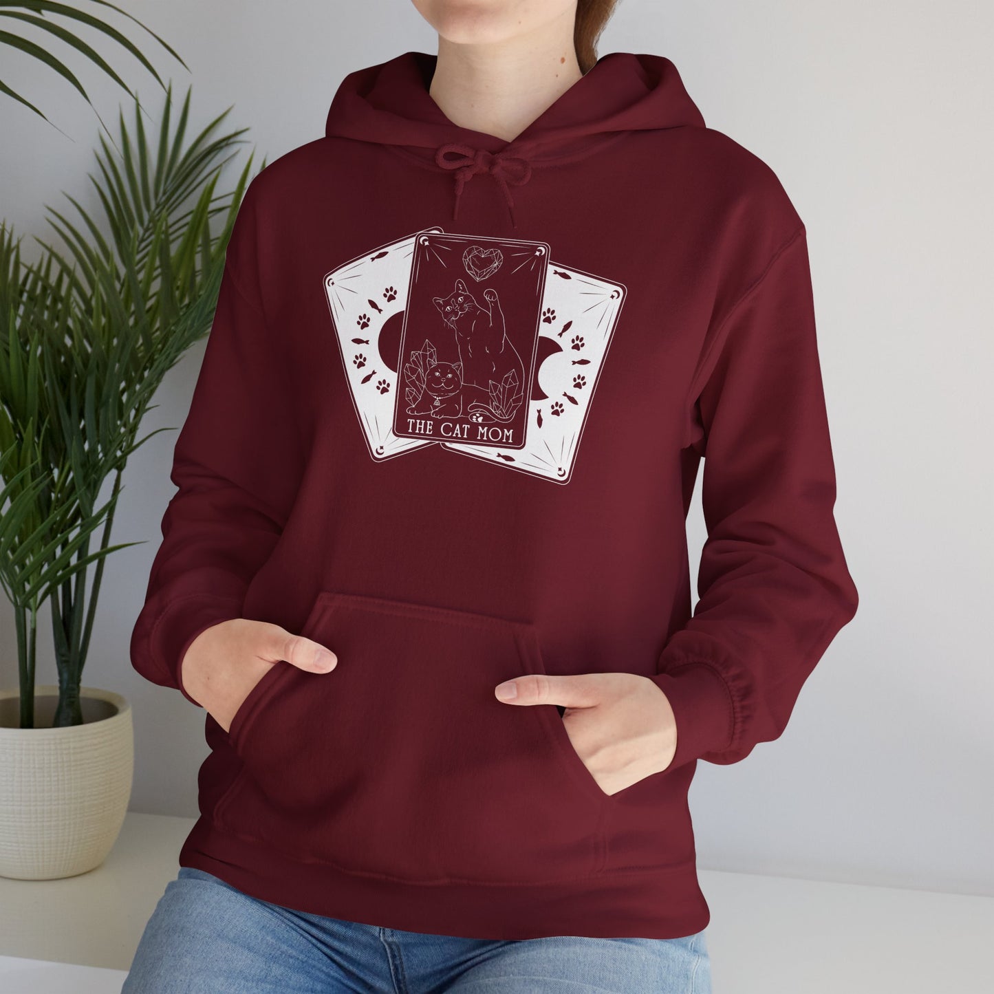 The Cat Mom Tarot | Unisex Heavy Blend™ Hooded Sweatshirt