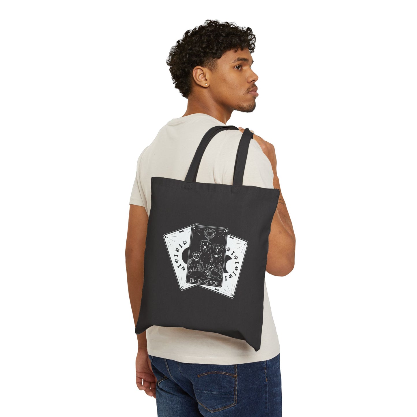 The Dog Mom Tarot | Cotton Canvas Tote Bag