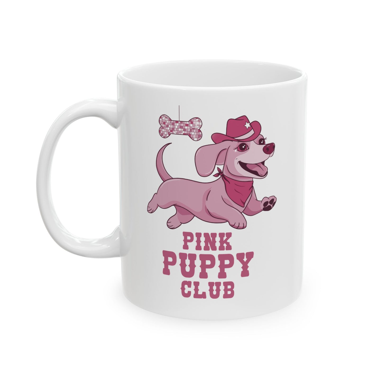 Pink Puppy Club Ceramic Mug, (11oz, 15oz) | Chappell Roan fan | Great Gift