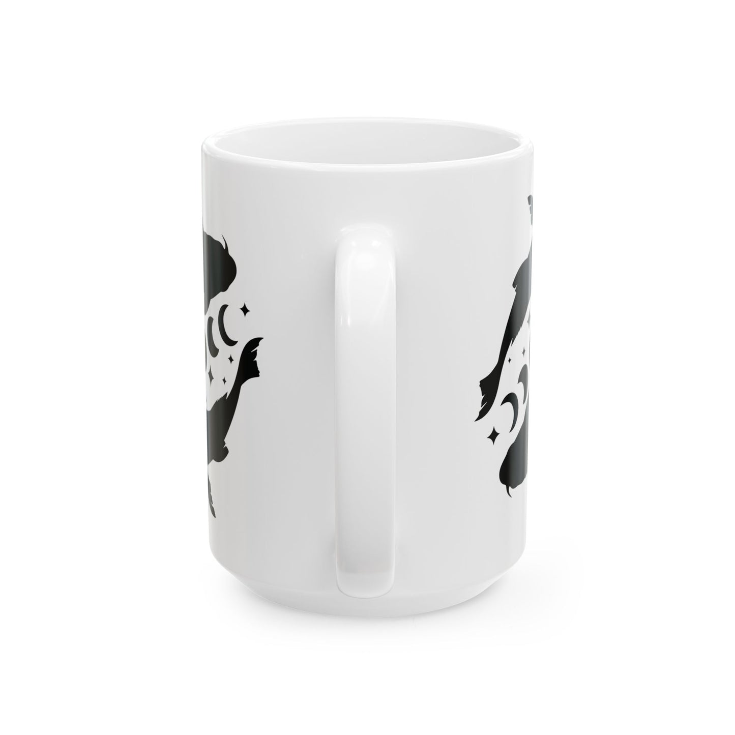 Koi Fish Moon Phase Ceramic Mug, (11oz, 15oz)