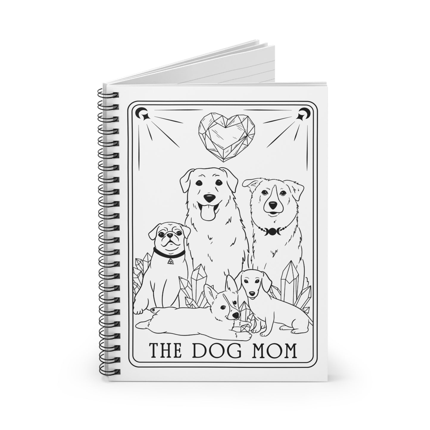 The Dog Mom Tarot Spiral Notebook - Ruled Line