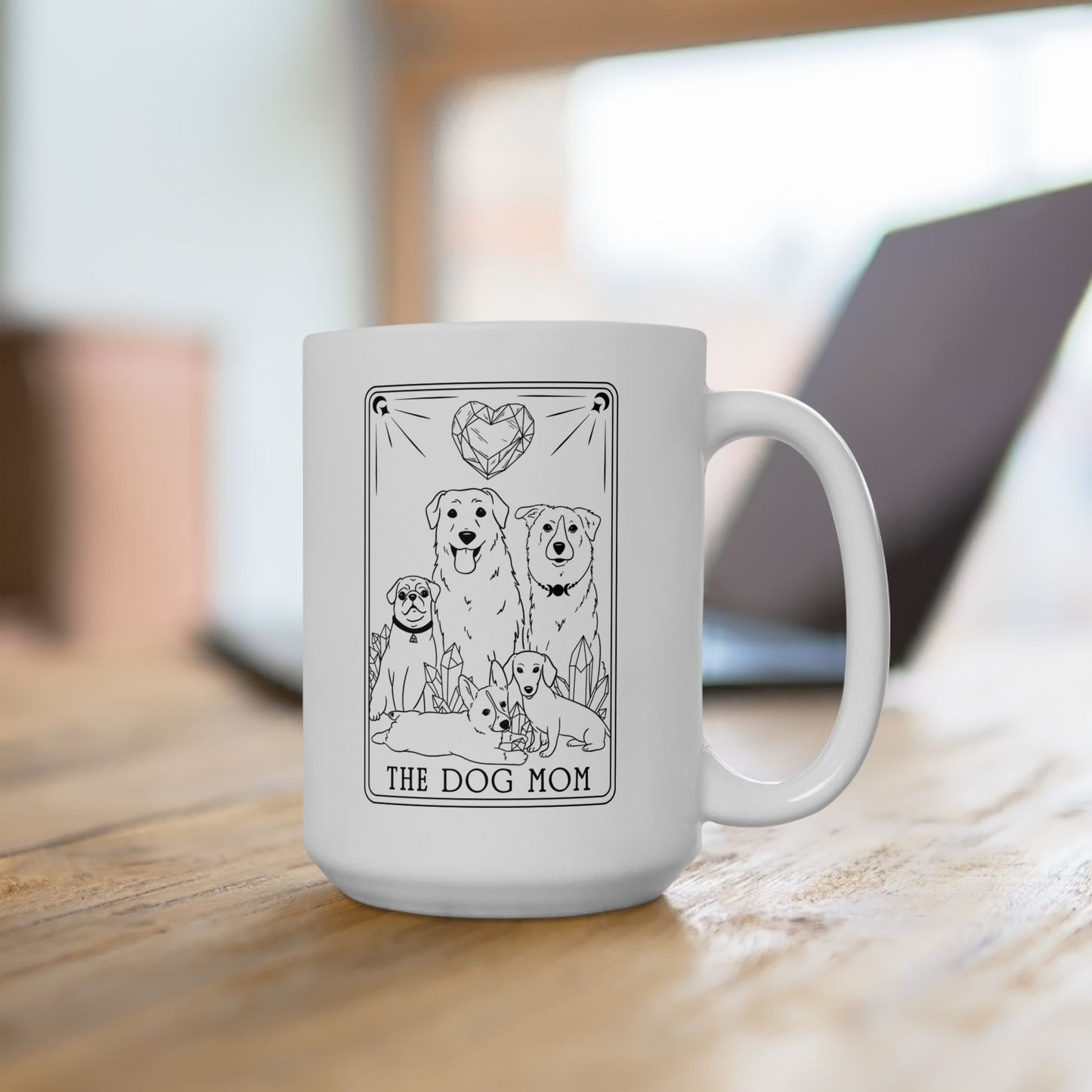 The Dog Mom Tarot Ceramic Mug, (11oz, 15oz)