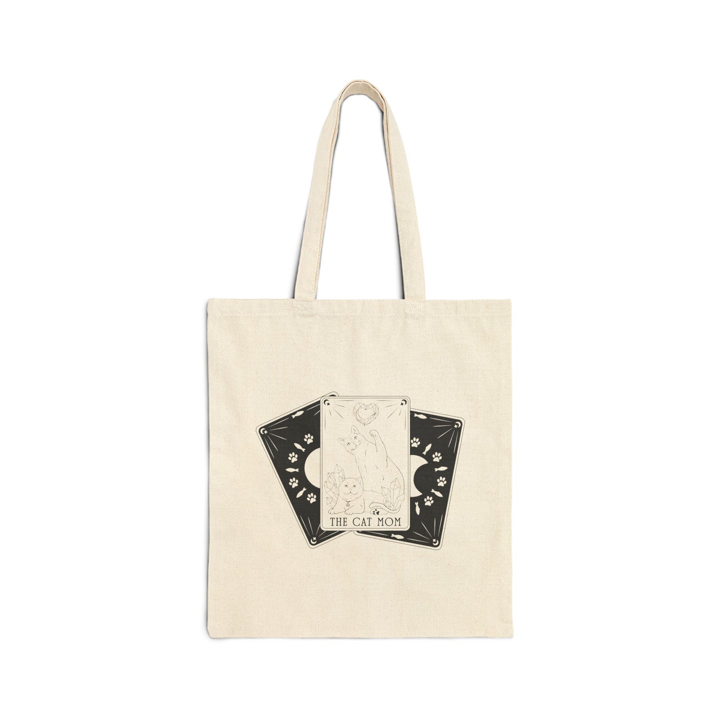 Cat Mom Tarot | Cotton Canvas Tote Bag