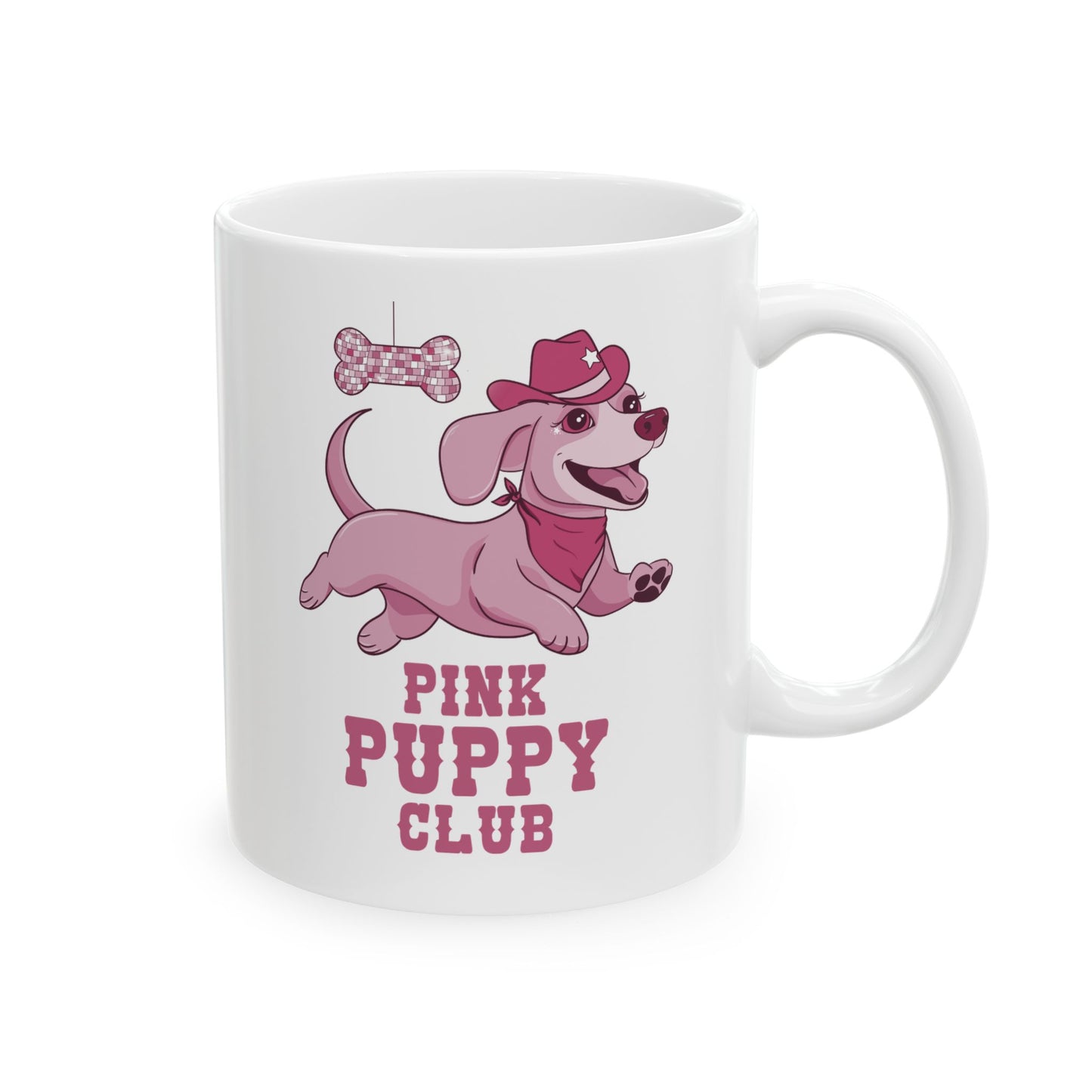 Pink Puppy Club Ceramic Mug, (11oz, 15oz) | Chappell Roan fan | Great Gift