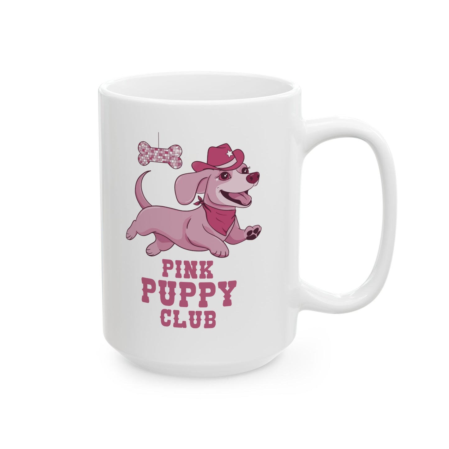 Pink Puppy Club Ceramic Mug, (11oz, 15oz) | Chappell Roan fan | Great Gift