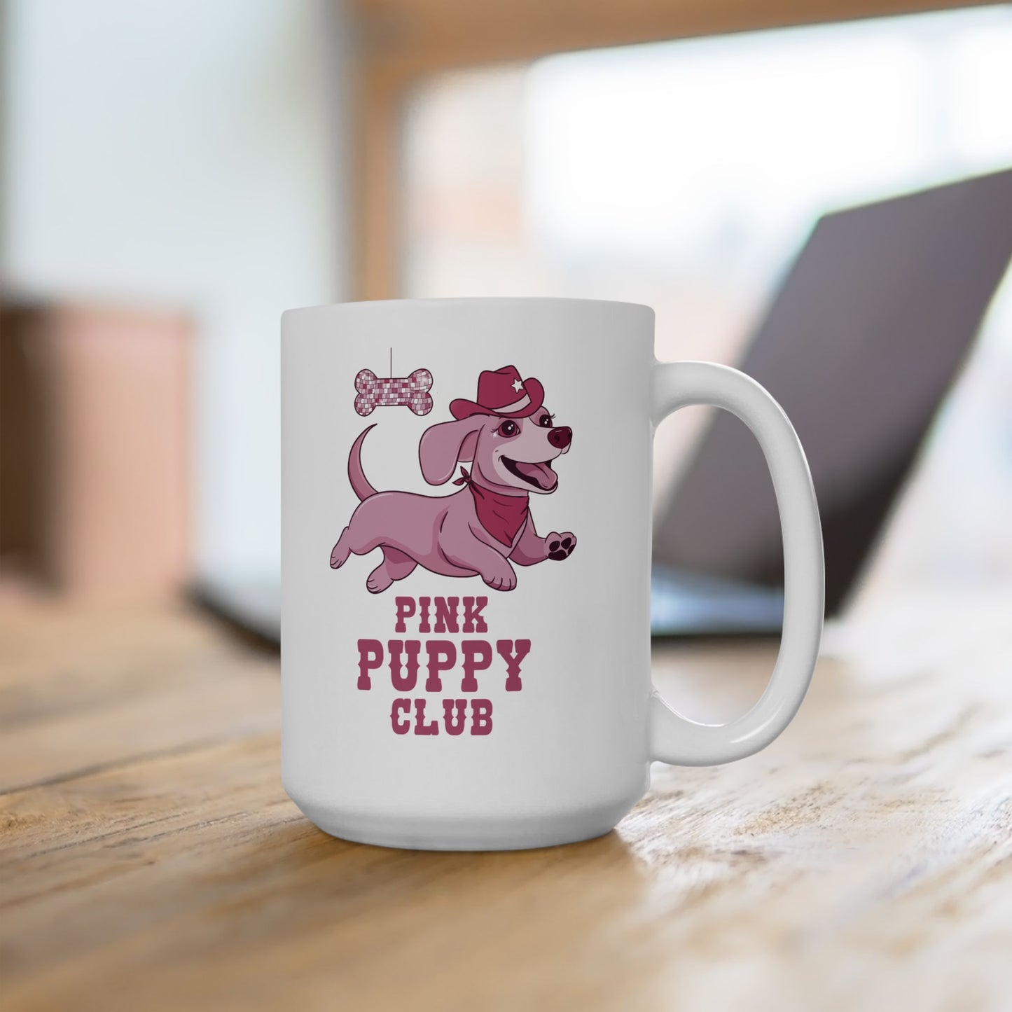 Pink Puppy Club Ceramic Mug, (11oz, 15oz) | Chappell Roan fan | Great Gift