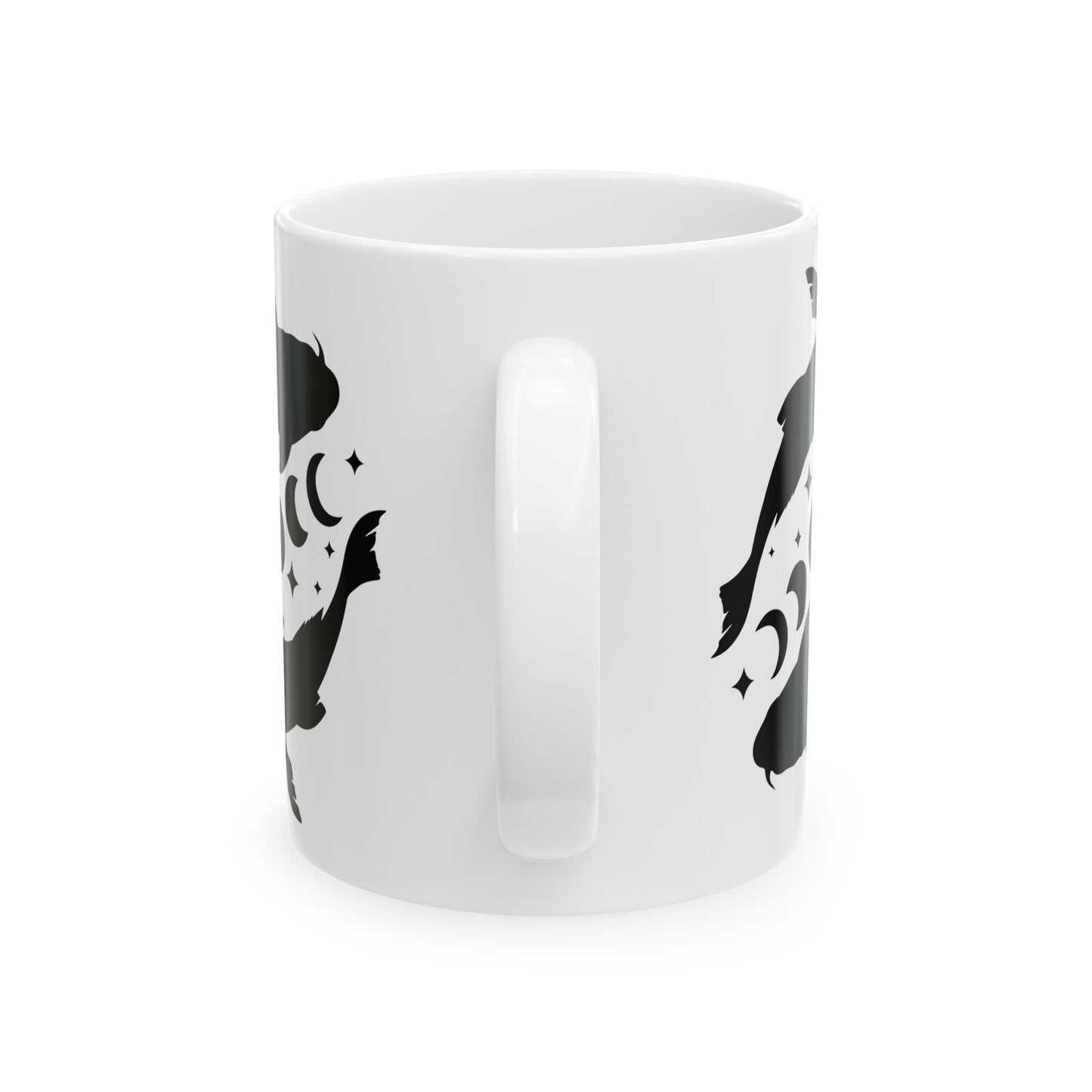 Koi Fish Moon Phase Ceramic Mug, (11oz, 15oz)