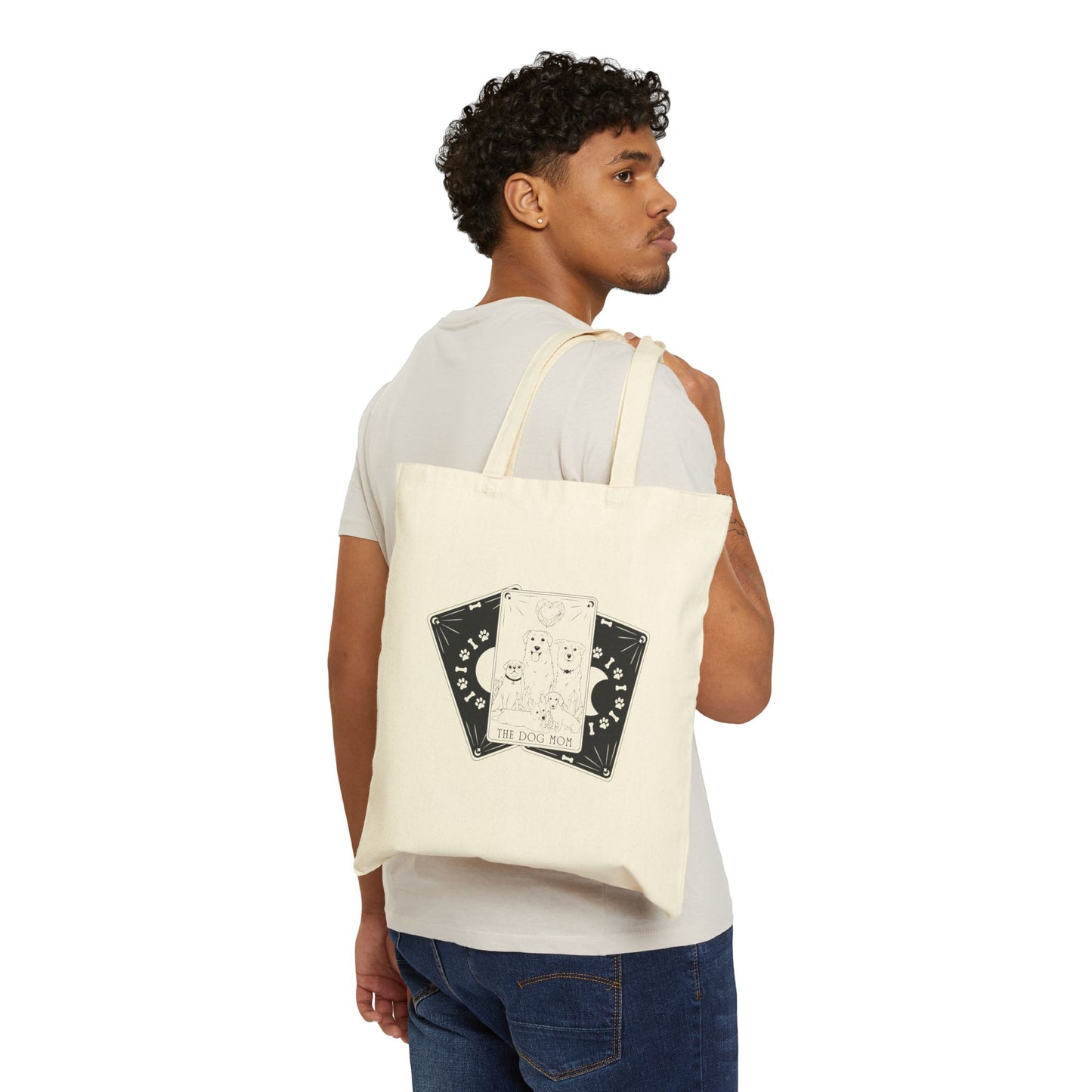 The Dog Mom Tarot | Cotton Canvas Tote Bag