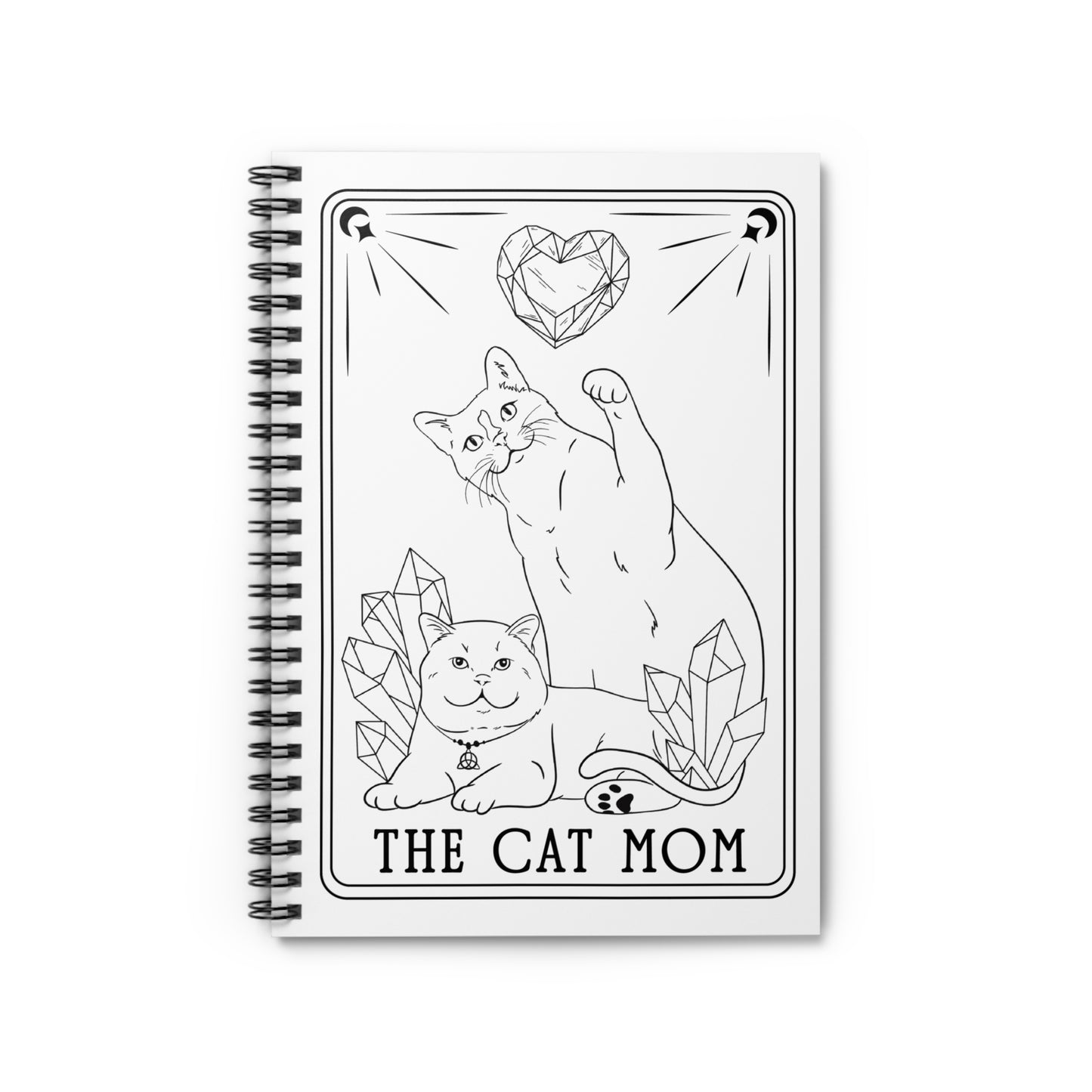 The Cat Mom Tarot Spiral Notebook - Ruled Line