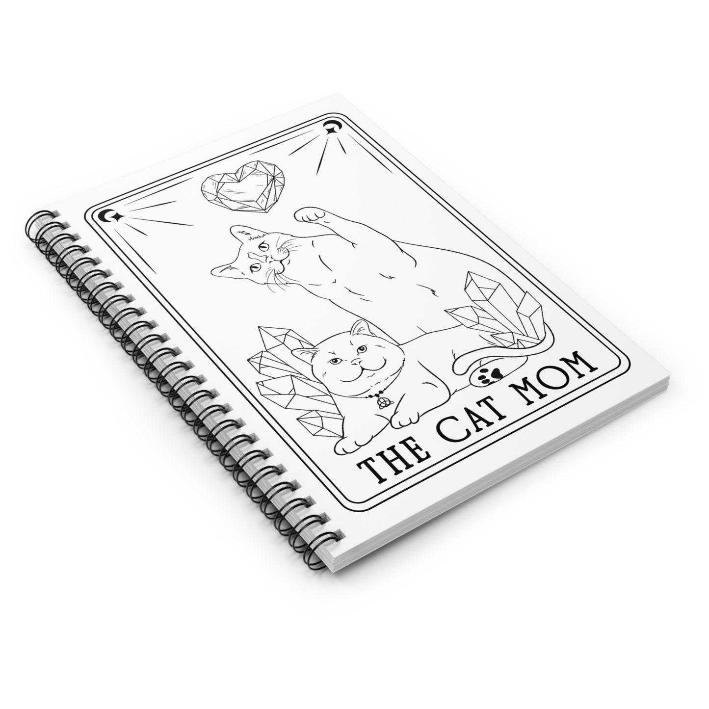 The Cat Mom Tarot Spiral Notebook - Ruled Line
